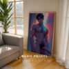 Minimalist Nude Male Contour Art Wall Print