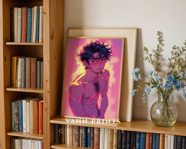 Male Nude Figure Drawing Wall Art Modern Printable