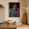 Stylish Nude Male Line Illustration Wall Decor