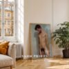 Male Nude Body Study Line Art Modern Wall Print