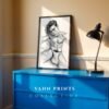 Male Nude Form Drawing Wall Art Modern Decor