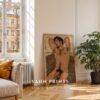 V200c_m6 Male Nude Anatomy Illustration Wall Art Contemporary