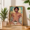 Male Nude Body Line Illustration Art Print Modern