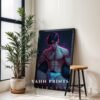 V204c_m2 Male Nude Figure Sketch Art Wall Print Clean Design
