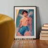 Modern Nude Male Body Illustration Wall Art Download