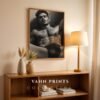 Male Nude Body Outline Sketch Modern Wall Print