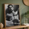 Male Nude Body Outline Sketch Modern Wall Print