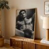 Male Nude Body Outline Sketch Modern Wall Print