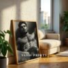 Male Nude Body Outline Sketch Modern Wall Print