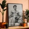 Elegant Nude Male Figure Sketch Wall Art Modern Digital Download