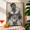 Male Nude Line Art Drawing Wall Decor Minimalist