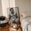 Male Nude Line Art Drawing Wall Decor Minimalist