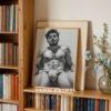 Male Nude Line Art Drawing Wall Decor Minimalist