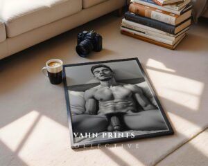 Male Nude Body Study Art Illustration Wall Print