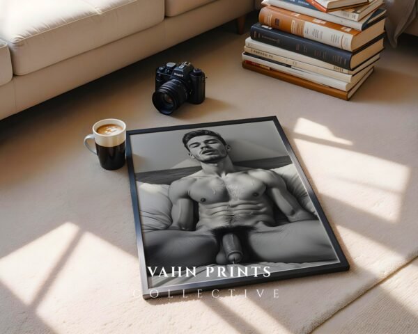 Male Nude Body Study Art Illustration Wall Print