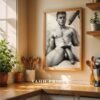 Modern Nude Male Figure Study Wall Art Printable