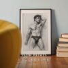 V23c_m1 Modern Artistic Nude Male Figure Wall Art Printable