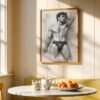 V23c_m9 Modern Artistic Nude Male Figure Wall Art Printable