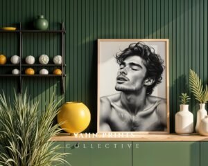 Modern Masculine Body Art Print Male Figure