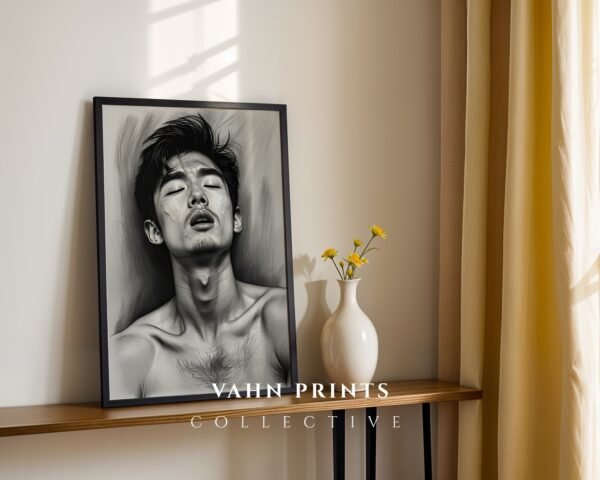 Male Figure Illustration Minimalist Wall Art