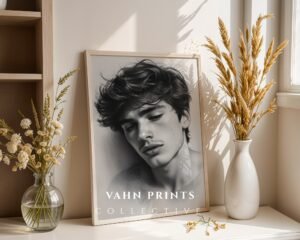 V251c_m1 Masculine Male Sketch Art Print Modern Decor