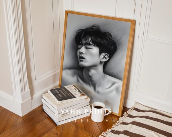 Gay Male Line Art Wall Print Masculine Decor