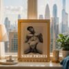 Male Nude Body Drawing Wall Art Clean Line Design