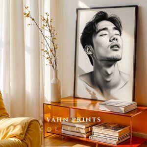 Strong Male Form Sketch Wall Decor Print