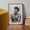 Male Body Contour Line Art Printable Wall Decor