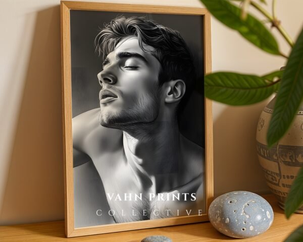 Male Body Illustration Wall Art Printable Minimal Art