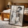 V26c_m10 Elegant Nude Male Illustration Wall Art Modern Style