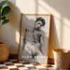 V26c_m5 Elegant Nude Male Illustration Wall Art Modern Style