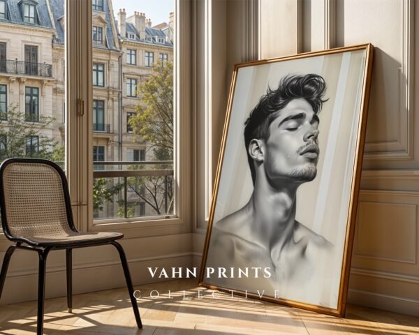 Strong Masculine Body Line Art Wall Decor