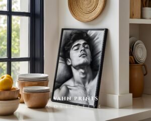 Male Figure Illustration Wall Art Minimalist Printable Download