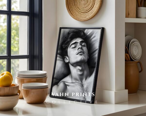 Male Figure Illustration Wall Art Minimalist Printable Download