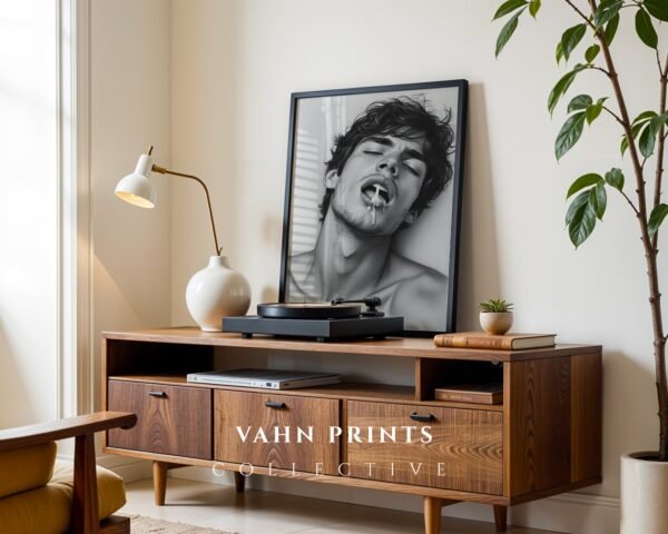 Male Silhouette Line Art Wall Decor Modern Printable Art