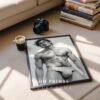 Minimal Nude Male Anatomy Art Wall Print