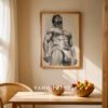 Male Nude Body Illustration Wall Art Contemporary Printable