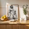 Male Nude Body Illustration Wall Art Contemporary Printable