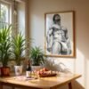 Male Nude Body Illustration Wall Art Contemporary Printable