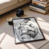 Male Nude Figure Study Art Print Minimalist Design