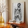 Elegant Nude Male Figure Wall Art Clean Minimal Style