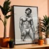 Elegant Nude Male Figure Wall Art Clean Minimal Style