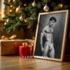 Male Nude Body Art Illustration Wall Decor Modern