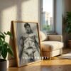 Minimal Nude Male Gesture Drawing Wall Art