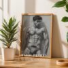 Modern Nude Male Figure Wall Art Artistic Sketch