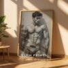 Modern Nude Male Figure Wall Art Artistic Sketch