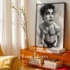 Male Nude Body Study Illustration Wall Art Minimalist
