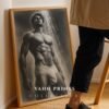 V43c_m3 Clean Nude Male Figure Wall Art Line Design