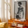 Male Nude Figure Sketch Wall Art Contemporary Design